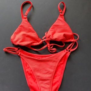 Kendall & Kylie Red Bikini